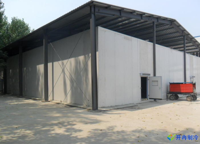 800平方米的低溫冷凍庫建造施工完工驗(yàn)收?qǐng)D片